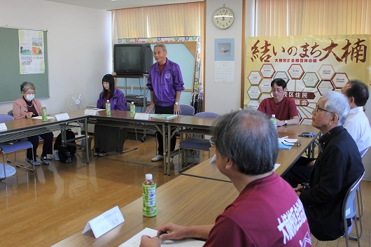 自治協議会増田会長挨拶の様子