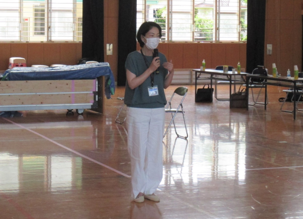 感染症対策を徹底した避難所設営シミュレーション