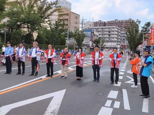 長住まつりのパレードの様子