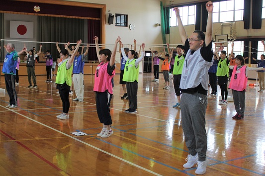 試合前の準備体操