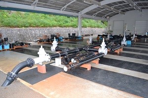 屋外研修ヤードの写真