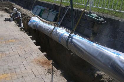 配水管布設写真