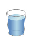 75%のコップ