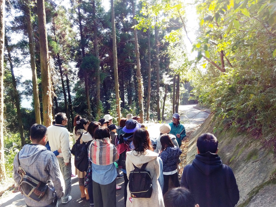 吉野ヶ里町の自然散策の様子