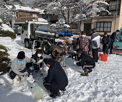 応急給水活動の様子