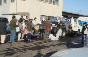 東日本大震災支援の写真１