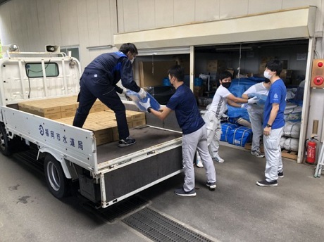 積み込みの様子