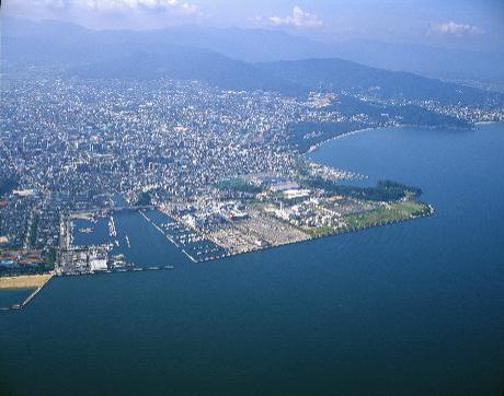 上空から見た西区の写真