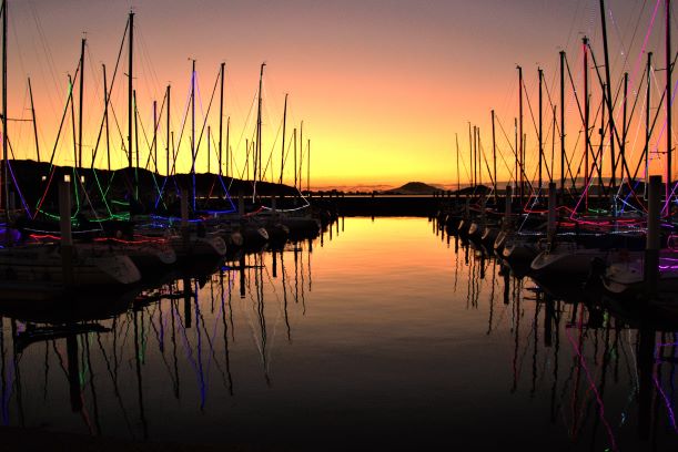 R３年度に開催された福岡市ヨットハーバーのイルミネーション