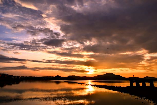 今津干潟の夕景