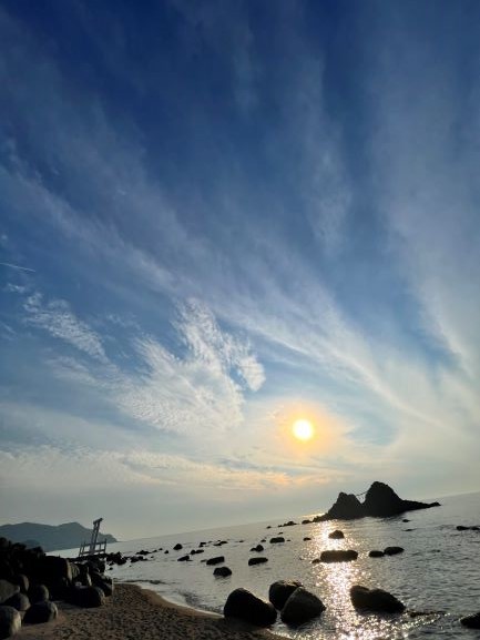 二見ヶ浦の夕日