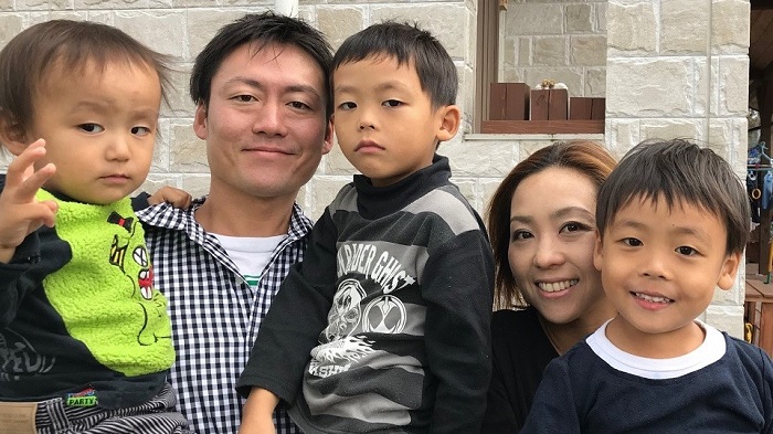 会社員Oさんの家族写真