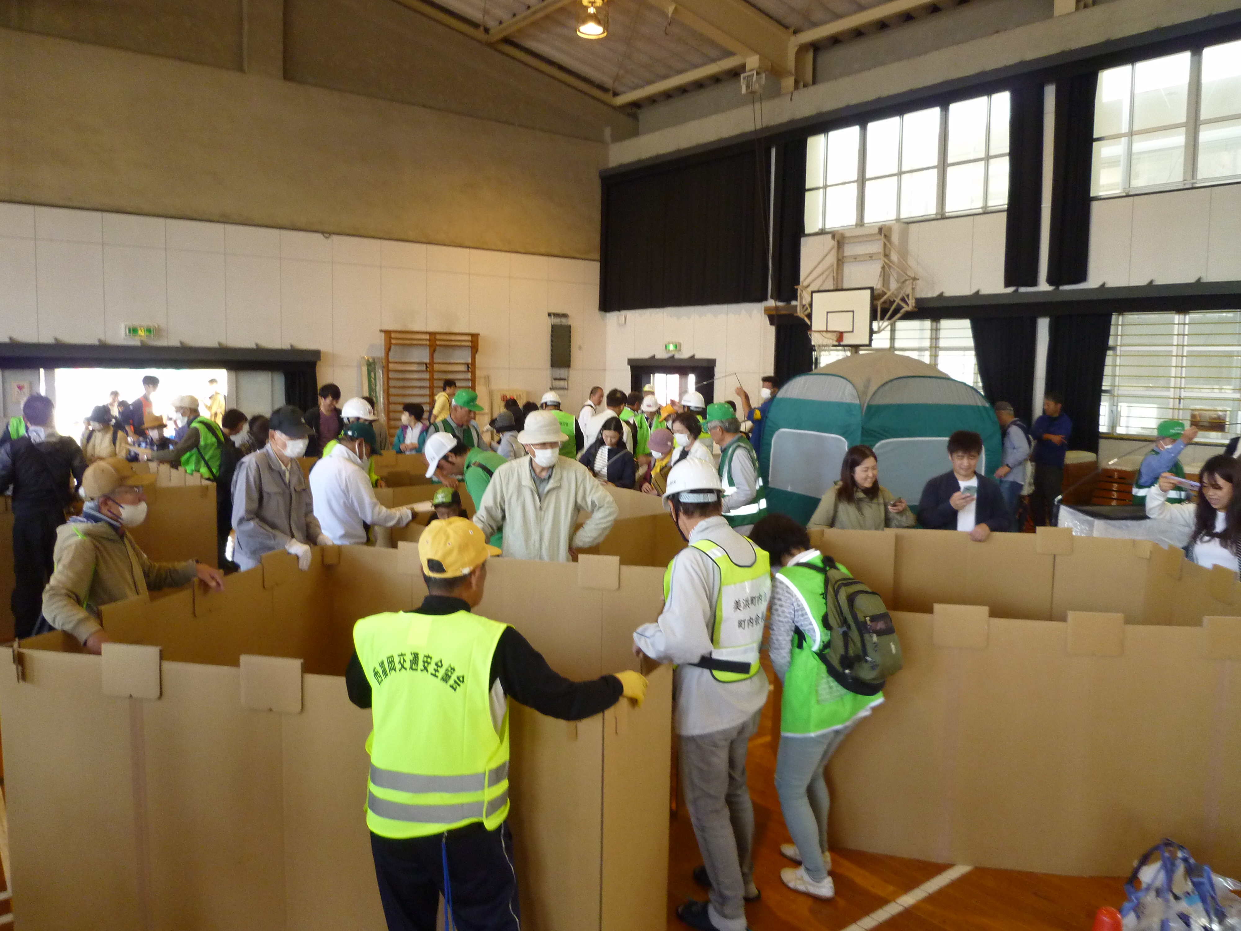 西区市民総合防災訓練の様子