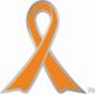 オレンジリボンのイラスト