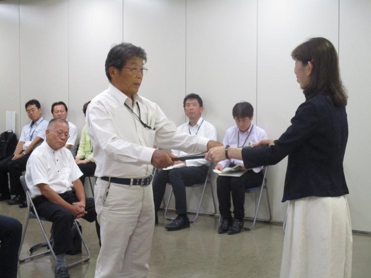 個人表彰 筒井義幸様の受賞写真