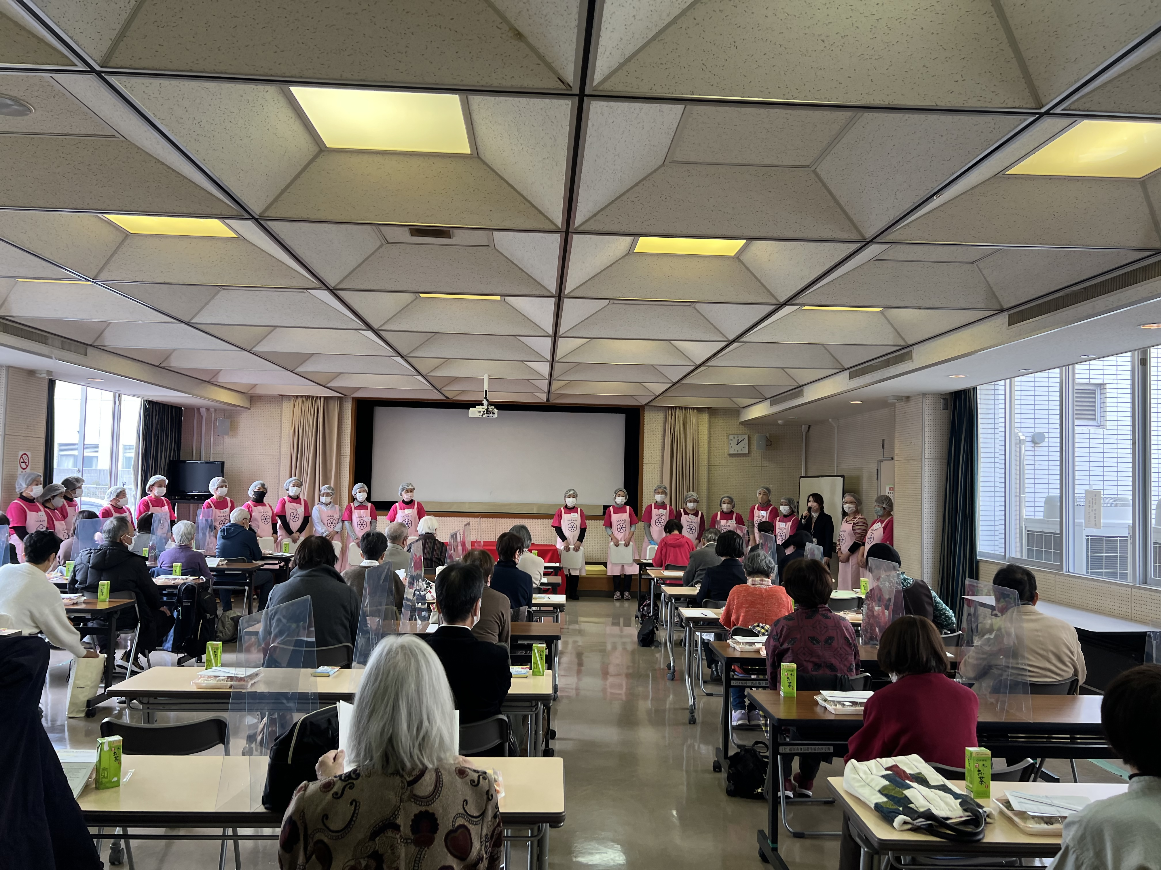 健康弁当販売時の写真