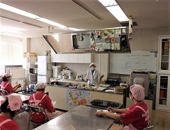 調理実習の写真