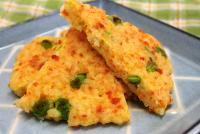 卵まぜご飯のお好み焼きの写真