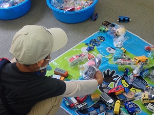 かえっこバザールの様子です。