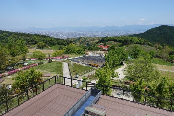 レストラン屋上からの眺望の写真