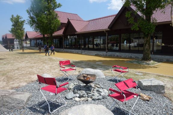 焚火のひろば（牧場側）の写真