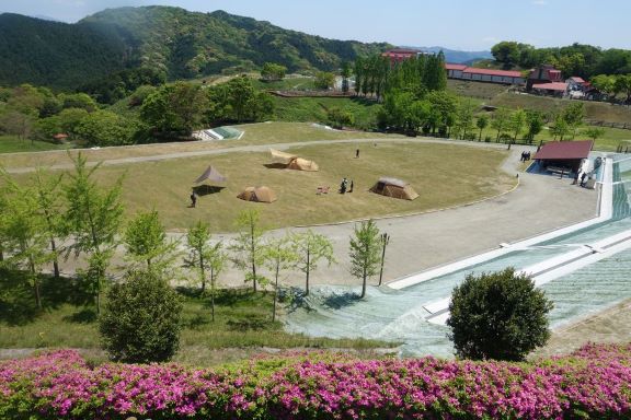 キャンプサイト（牧場側）の写真