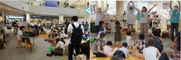 写真：川波さんによる演奏・トークの様子