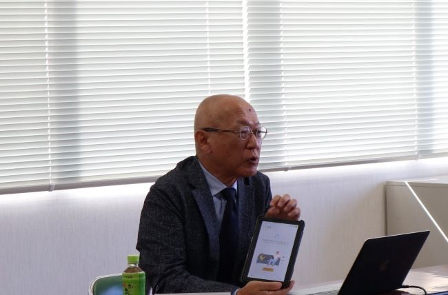 大森会長がお話しされる様子