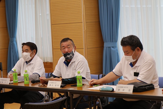 兼田会長がお話ししている写真