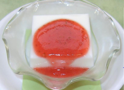 料理の出来上がり画像（牛乳かん）