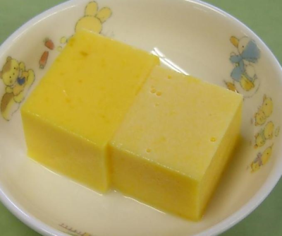 料理の出来上がり画像（かぼちゃ寒天）