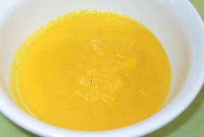 料理の出来上がり画像（人参ポタージュ）