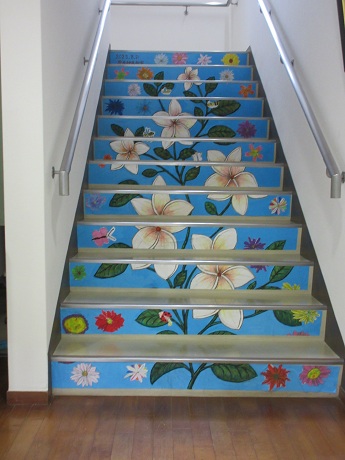 令和7年度原西公民館階段アート