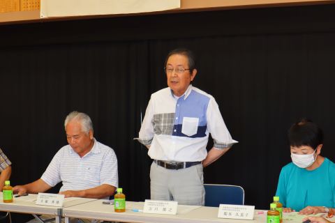 内野校区吉川会長のあいさつ