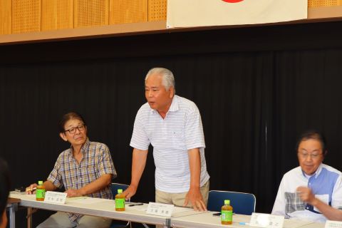 曲渕校区大場会長のあいさつ