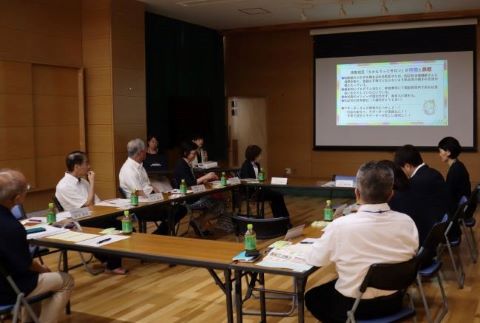 校区の取り組みについて、スライドを使ってお話いただきました