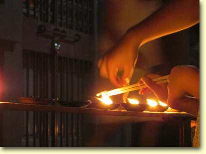 画像：賀茂神社の千灯明（４）