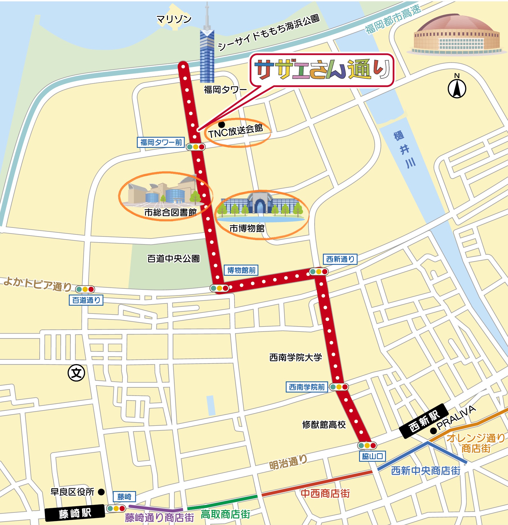 クイズラリーのマップ