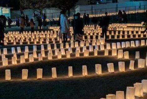 来場者を暖かく包む灯