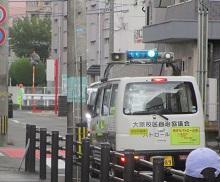 青パト巡回の写真