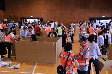 防災訓練の写真