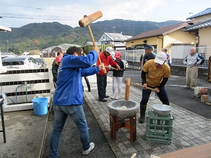 餅つきの写真