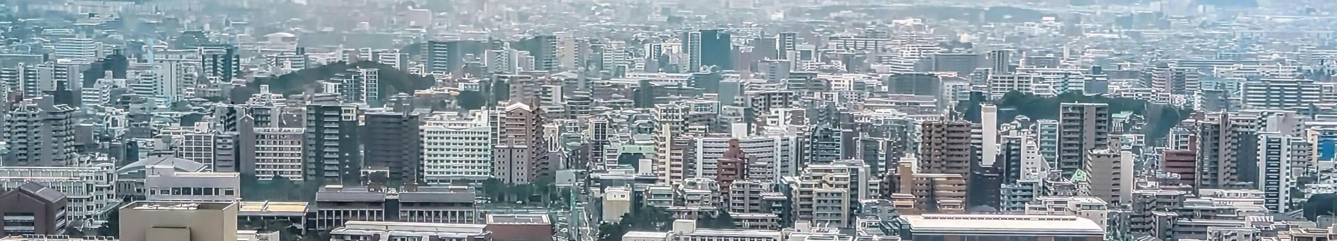 福岡タワーから臨む高取校区の街並み