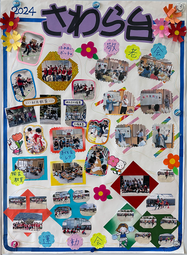 さわら台団地自治会の活動の様子をまとめたパネル