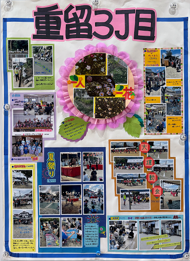 重留３丁目の活動をまとめた画像