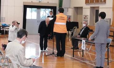 感謝状贈呈式の写真