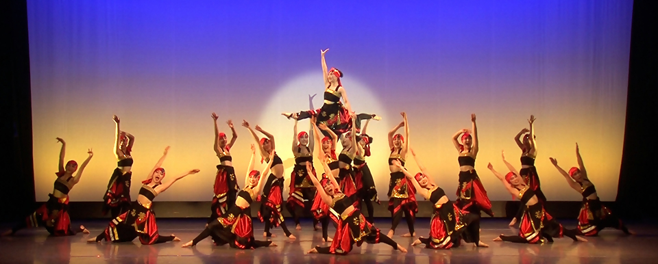 若葉高等学校ダンス部によるパフォーマンスの様子