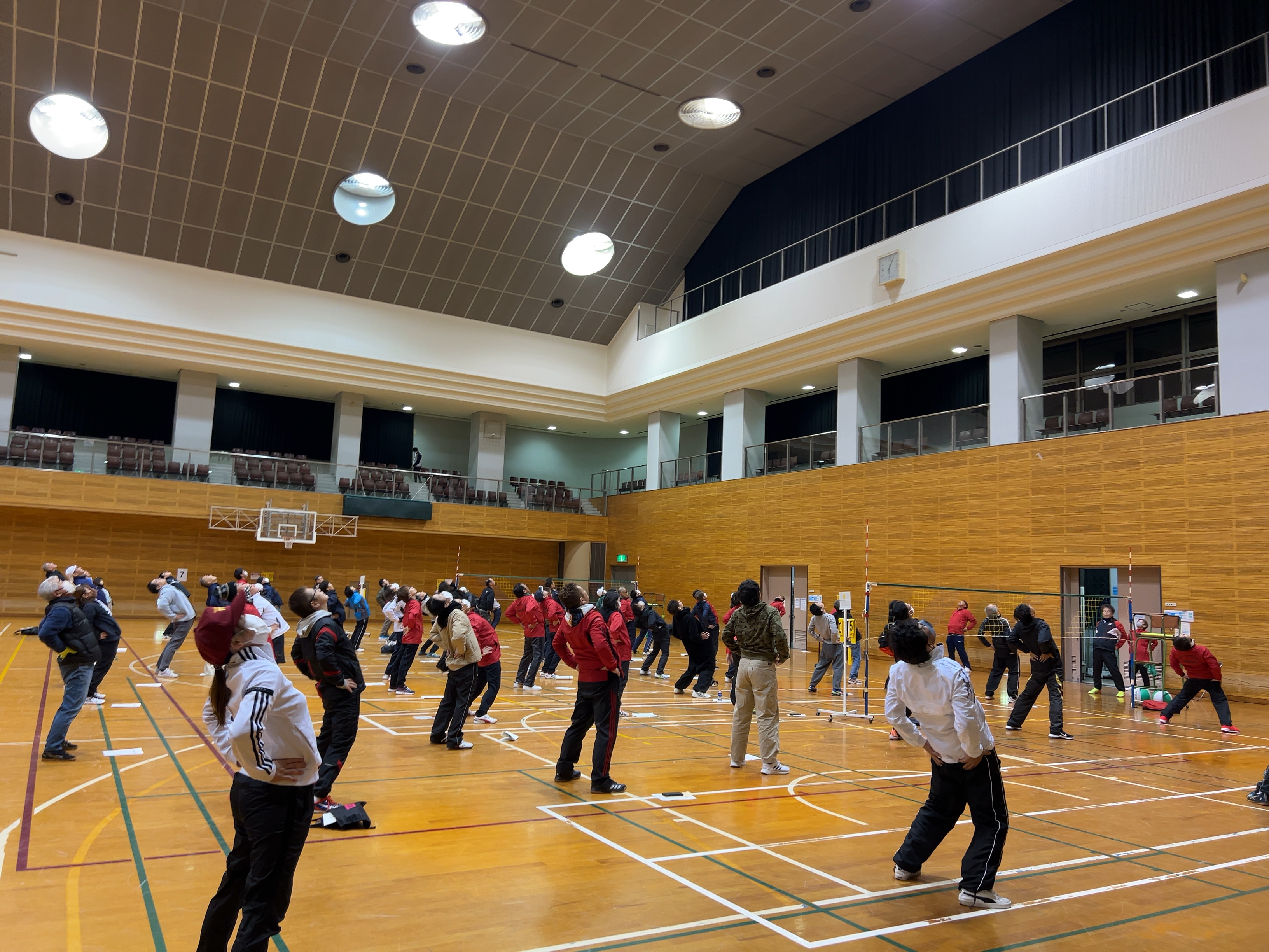 準備運動の様子