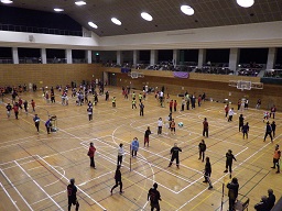 観客席から見た競技場の写真