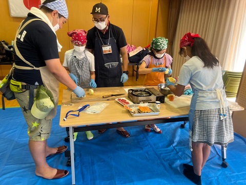 調理体験の写真